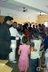 Celebs at Chennai Flood Relief Activities